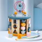Activity Cubes Wooden Toys Bead Maze Shape Sorter Learning Developmental Montessori Toys