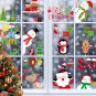 Christmas Window Sticker 9 Sheets Of Christmas Santa Window Sticker Decals Door