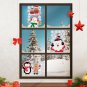 Christmas Window Sticker 9 Sheets Of Christmas Santa Window Sticker Decals Door