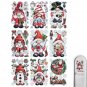 Christmas Window Sticker 9 Sheets Of Christmas Santa Window Sticker Decals Door