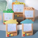 Magnetic Drawing Board Toy Wooden Erasable Doodle Graffiti Boards Hand-Painted