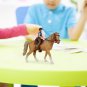 Farm Animal Figure Toy Miniature Horse with Male Rider Figurine Statue