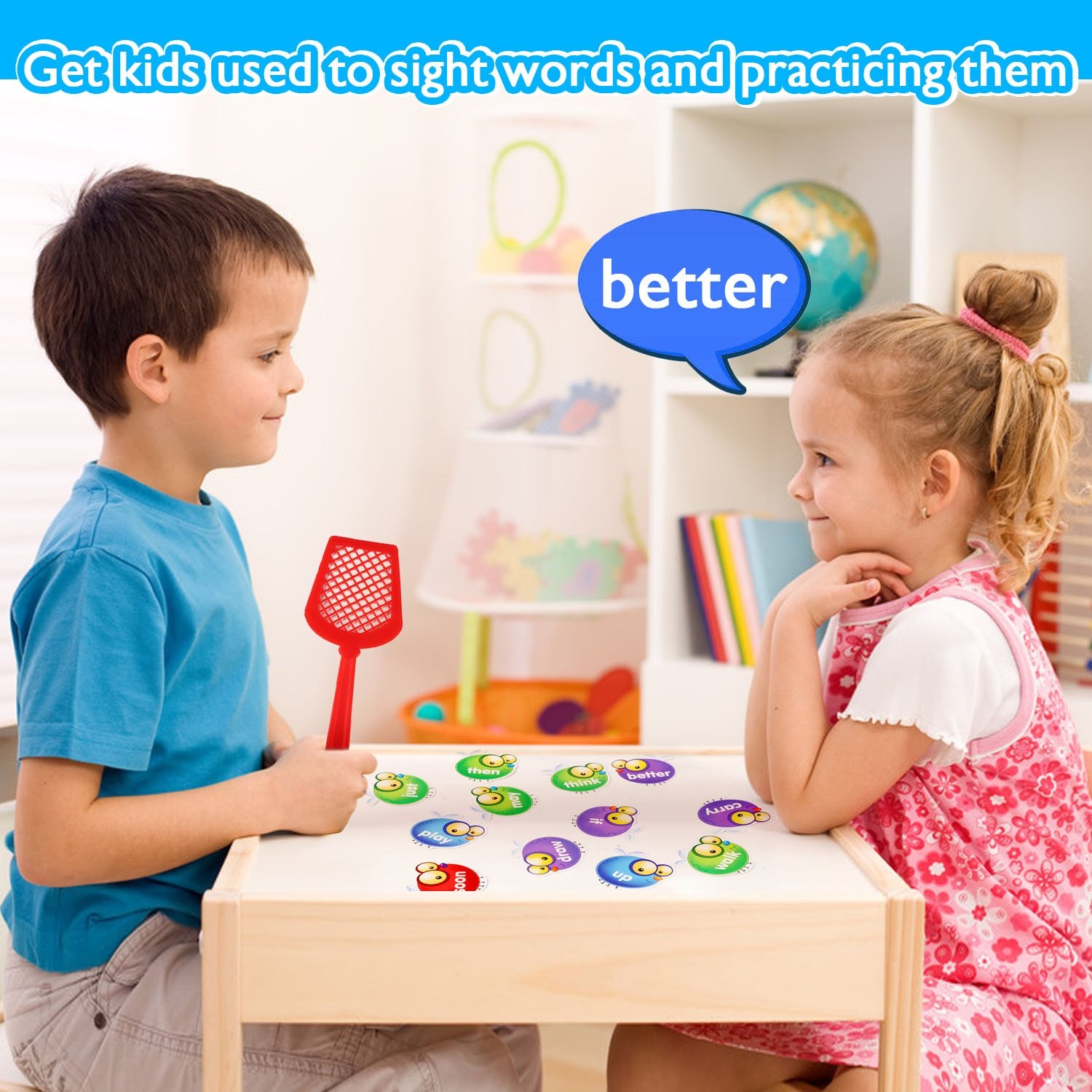 Swat a Sight Word Game Visual Tactile Auditory Learning Educational Toy