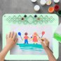 Silicone Water Media Mat Non-Stick Craft Mat For Painting Ink Blending Watercoloring