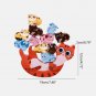Educational Wooden Toy Kitten Mouse Balancing Stacking Blocks for Boys Girls Y55B