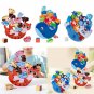 Educational Wooden Toy Kitten Mouse Balancing Stacking Blocks for Boys Girls Y55B