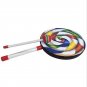 8Inch Lollipop Shape Drum with Mallet Rainbow Music Rhythm Instruments Kids Baby
