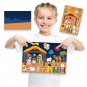Christmas Nativity Diy Scene Stickers Set Jesus Birth DIY Kids Religious Education