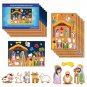 Christmas Nativity Diy Scene Stickers Set Jesus Birth DIY Kids Religious Education