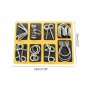 Q81A Chinese 9 Ring Puzzle Metal Puzzle Intelligence Buckle Lock Toy