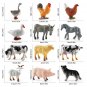 Farm Animal Figurine 12pcs Realistic Simulated Poultry Action Figure Farm