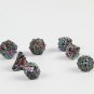 Role Playing Dice 7pcs Metal Dices Dragons Dice Sets With Hollow Design Sense Of Music