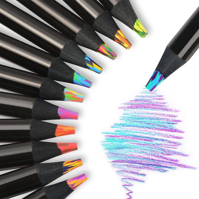 Rainbow Colored Pencil Fun Pencils For Kids Fancy Pencils For Kids Develop Children's