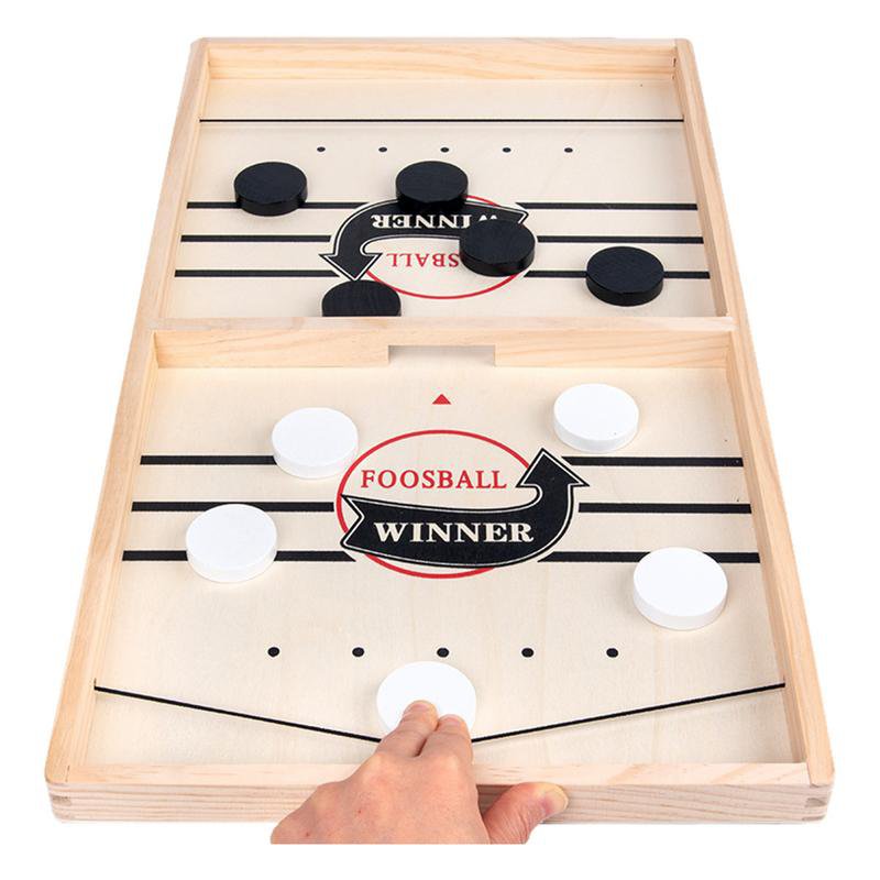 Rapid Sling Game Sling Puck Game Paced Wooden Board Game Table Developing