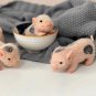Soft Silicone Pig Doll 5'Doll Full Body Silicone Piglet Vivid Pig Baby Kids Toys