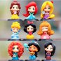 9Pcs/Set Disney Princess Mulan Aurora Cinderella Snow White Mermaid Rapunzel Bella PVC