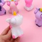Eye-popping Cartoon Rainbow Horse Toy Ornament Silicone Funny Decompression Ornament
