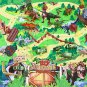 50pcs Animal World Diy Dinosaur Model Toys With Game Mat Realistic Toys