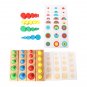 Children Wooden Geometry Educational Toy Puzzle Montessori Early Learning