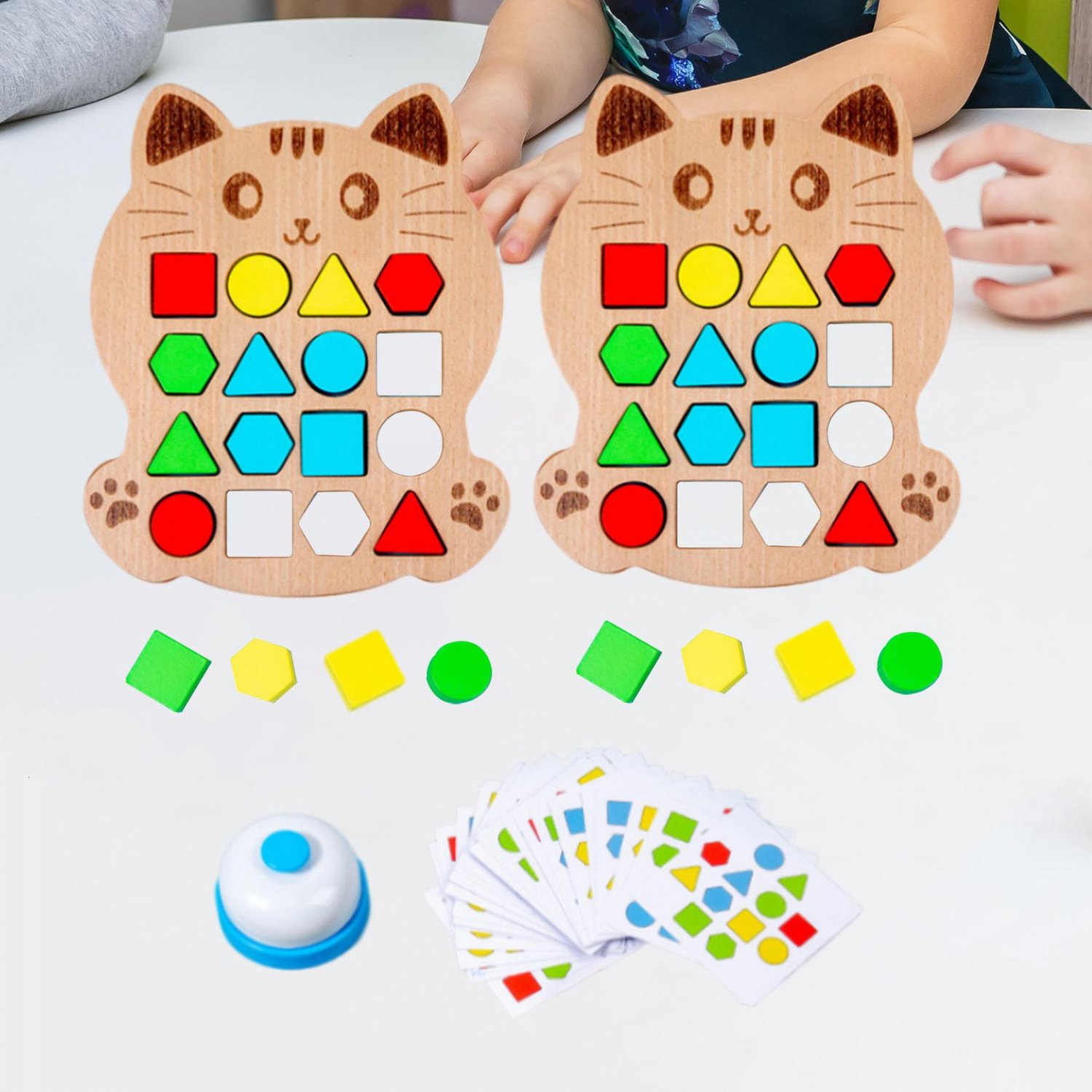 Shape Quick Matching Board Learning Toy, Montessori Educational Toy