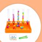Color Matching Game Fine Motor Skill Toys Cognitive Birthday Gift Beads Games