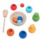 Rainbow Balls in Cups Montessori Toy Preschool Learning Toy Educational Toys
