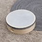 Early Educational Tambourine Drum Natural Wooden Hand Held Orff Percussion Musical Educational
