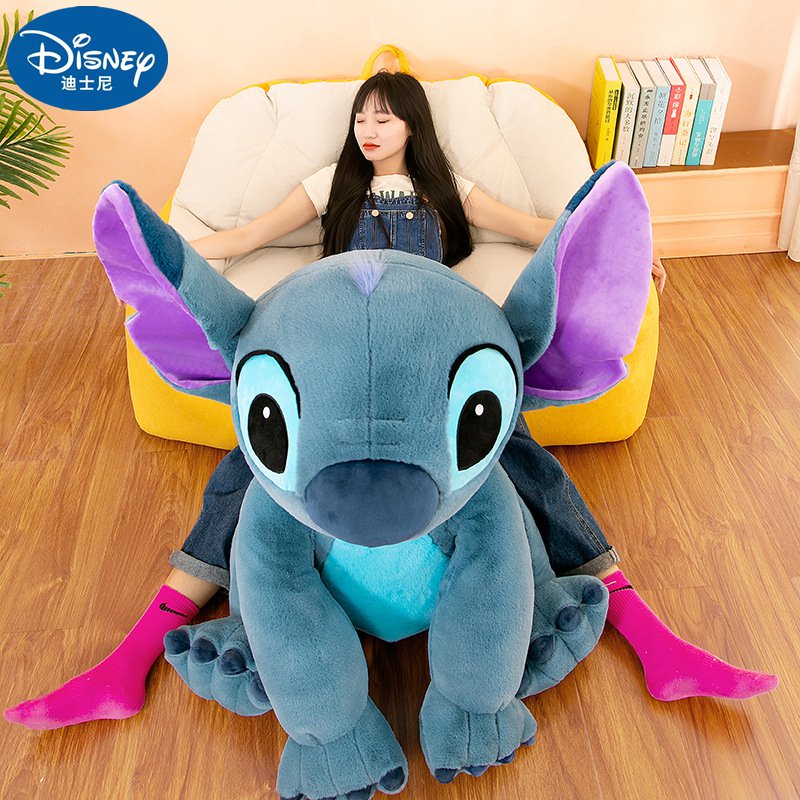 60CM Disney Giant Size Plush Stuffed Doll Lilo&Stitch Cartoon Kawaii Animal Couple Sleeping Pillow