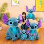 60CM Disney Giant Size Plush Stuffed Doll Lilo&Stitch Cartoon Kawaii Animal Couple Sleeping Pillow
