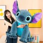 60CM Disney Giant Size Plush Stuffed Doll Lilo&Stitch Cartoon Kawaii Animal Couple Sleeping Pillow
