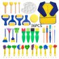 36Pcs DIY Painting Slime Graffiti Sponge Tool Seal Roller Brush Sponge Brush Painting