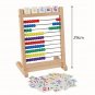 Add Subtract Abacus with 100 Colorful Beads and 112 Cards Educational Toy Math