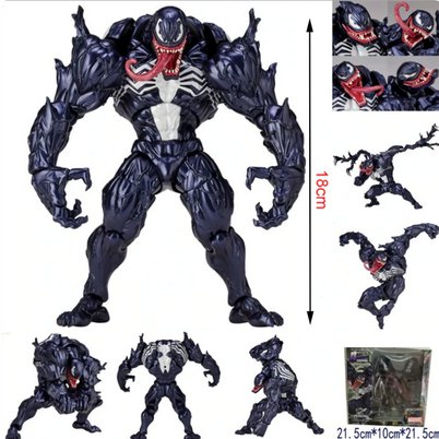 Disney Venom Carnage Action Figure Changeable Parts Spiderman Figurine Statue Decoration Toy