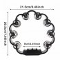 2PCS 8.5 Inch Plastic Tambourine, Flower Tambourine Percussive Tambourine Musical