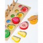 Kids Brain Training Fishing Game Educational Plug Toy Fruit Chopping Brain Training Catching