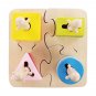 Wooden Puzzle for Ages 3 And Up Puzzle, Geometric Stacker Toy
