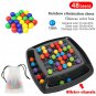 Montessori Rainbow Ball Gobble Elimination Board Collecto Balls Game