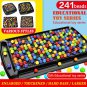 Montessori Rainbow Ball Gobble Elimination Board Collecto Balls Game
