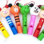 Musical Instrument Wooden Mini Cute Animal Whistle Toys Kids