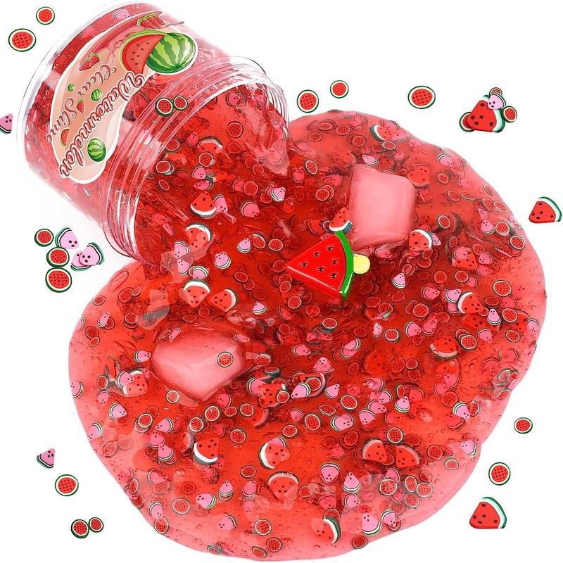 DIY Elastic Fruit Slime Stretchy Toy Non-sticky Cloud Colorful Slime Stress Reliever