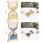 2pcs Wooden Sandglass Busy Board Accessory Basic Skills for Kids Gifts