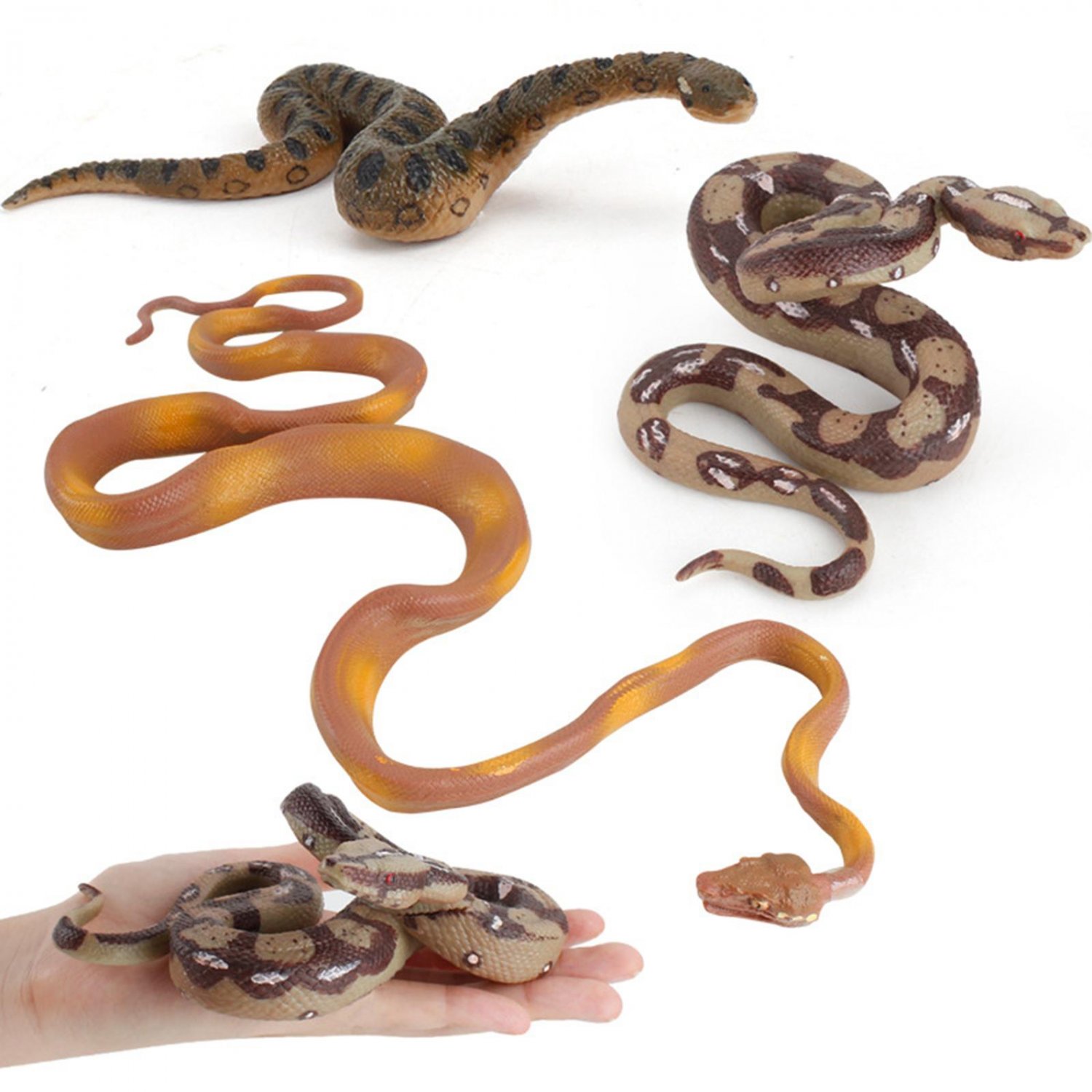 Simulation Artifical Snake Figurine Halloween Tricks Toy Educational Toys
