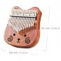 Keys Kalimba Solid Wooden Thumb Piano Children Enlightened Keyboard