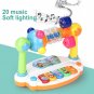 Children Baby Rotating Music Piano with Light Sound Educational Toy Kids