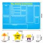 70Pcs/set My Daily Calendar Felt Board Day Month Season Schedule Time Plan Chart