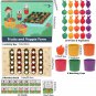 Farm Counting Fruits Vegetables Matching Sorting Cups Kids Educational Learning Color