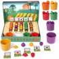 Farm Counting Fruits Vegetables Matching Sorting Cups Kids Educational Learning Color