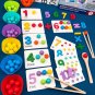 Wooden Montessori Clip Beads Toy Color Sorting Matching Early Learning