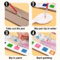 12Pages Coloring Books Portable Watercolor Painting Book Graffiti Picture Books