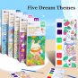 12Pages Coloring Books Portable Watercolor Painting Book Graffiti Picture Books